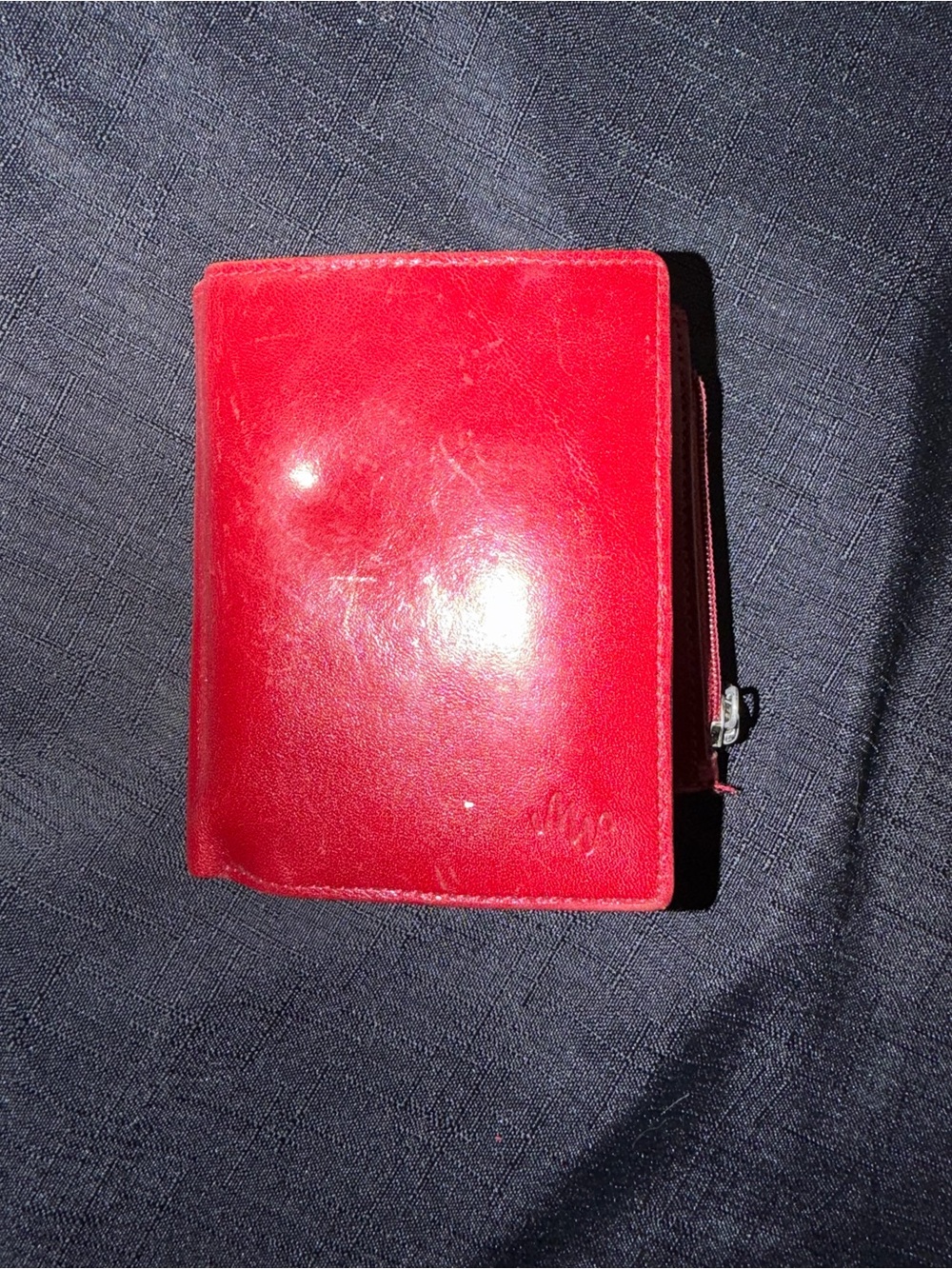 Monsac Red Leather Wallet